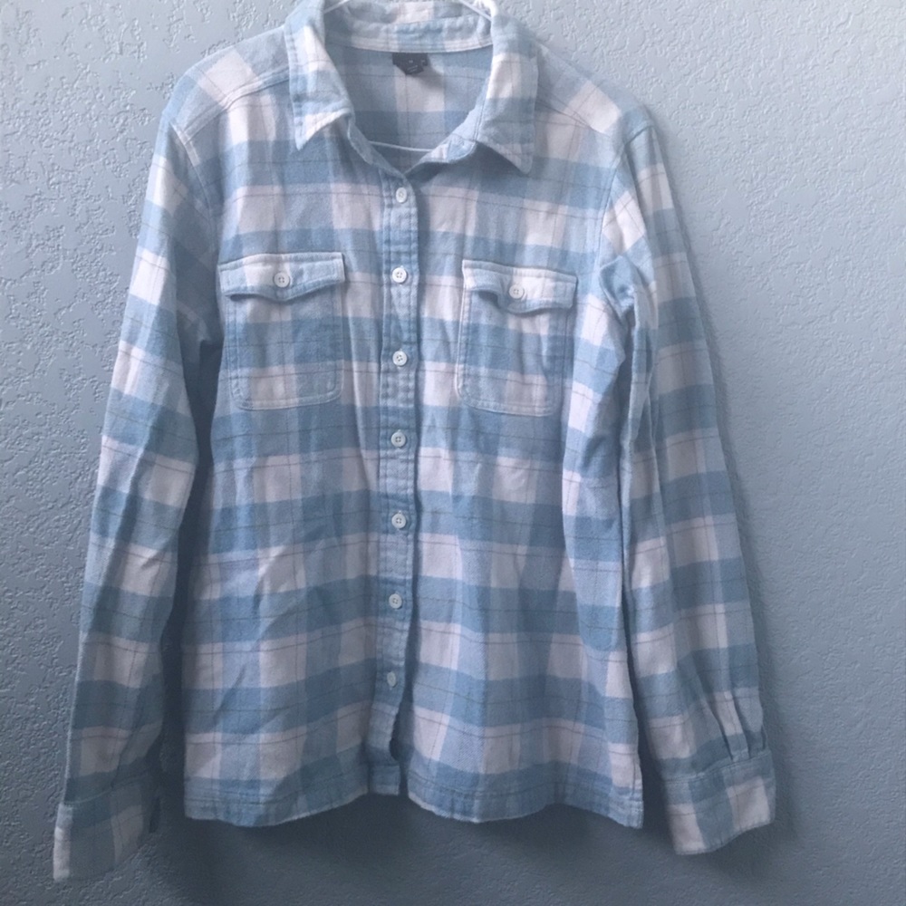 Patagonia Women’s White/Blue Flannel